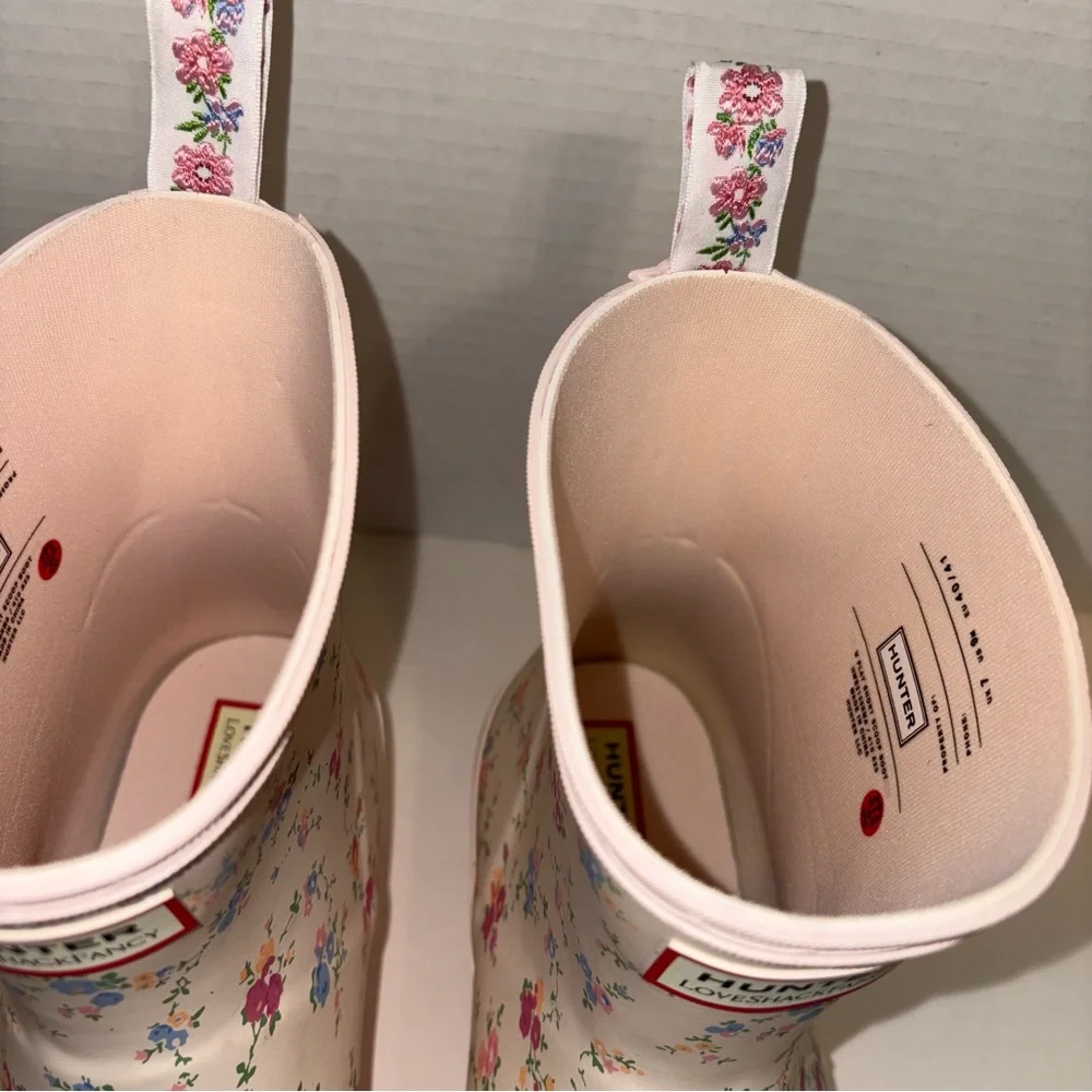 LoveShackFancy White Ankle Booties with Floral Design - Picture 4 of 7